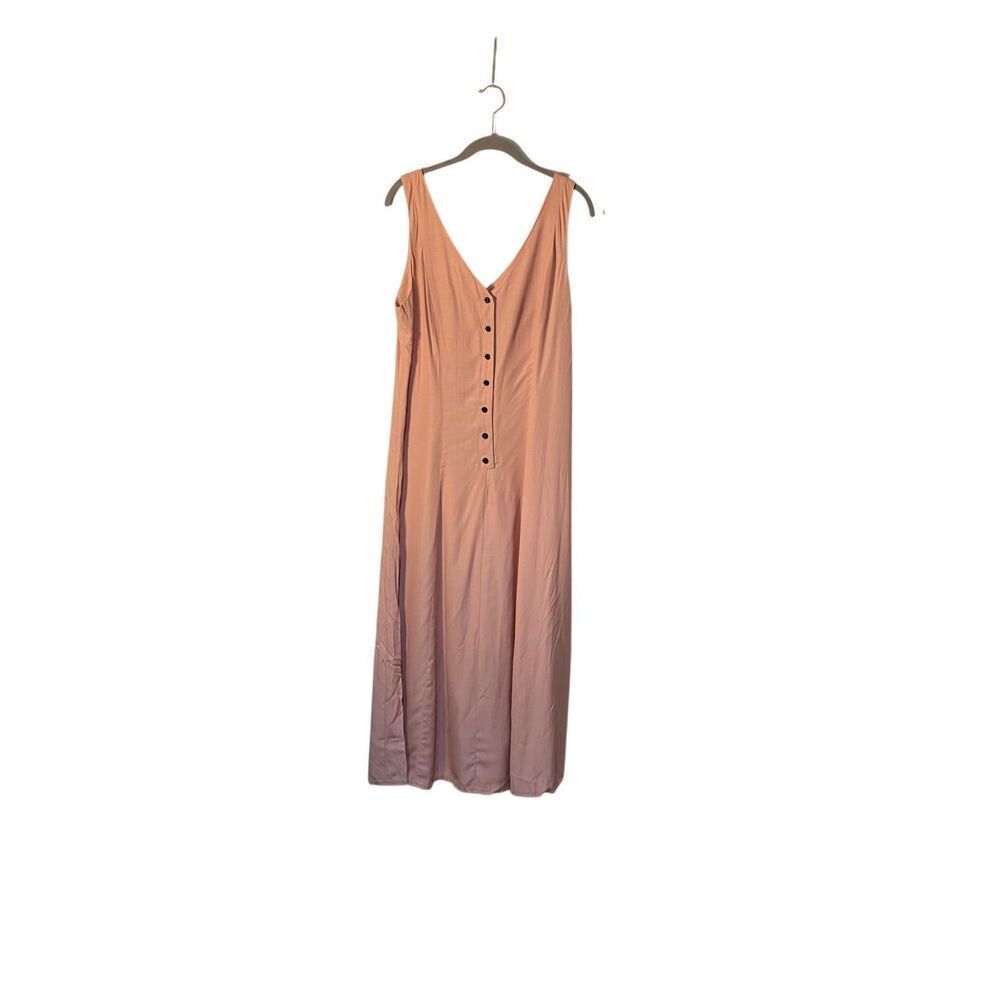 NWT 2nd Street women’s salmon, pink button down midi dress 16